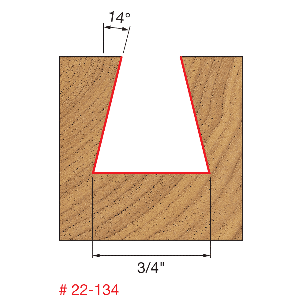 Freud 22-134 3/4″ Dovetail Bit Supply