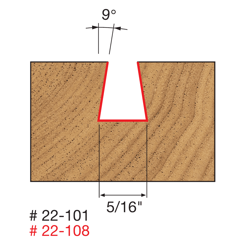 Freud 22-108 5/16″ Dovetail Bit Fashion