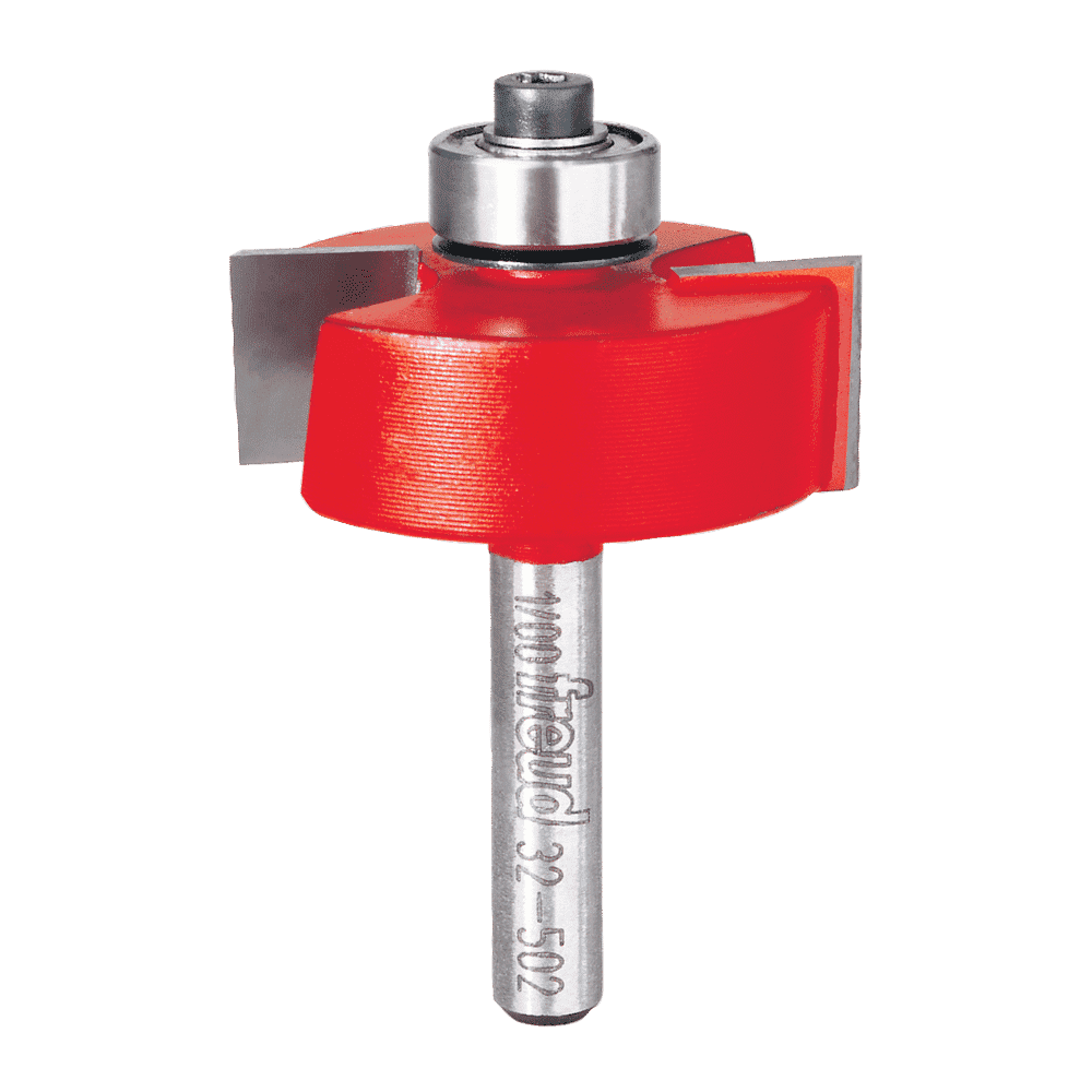Freud 32-502 5/16″,3/8″,7/16″,1/2″ Depth Rabbeting Bit with Bearings Set (Shank dia. 1/4″) Hot on Sale