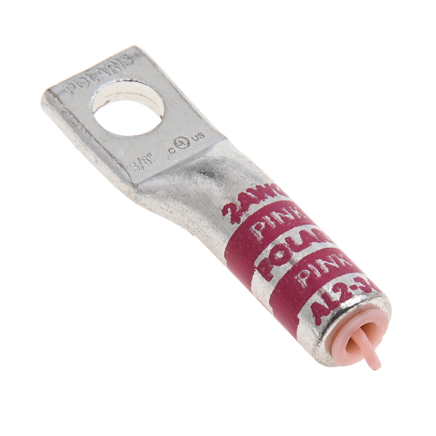 NSI AL2-38 2 AWG 3/8” 1-Hole Aluminum Long Lug – Pink Online Sale