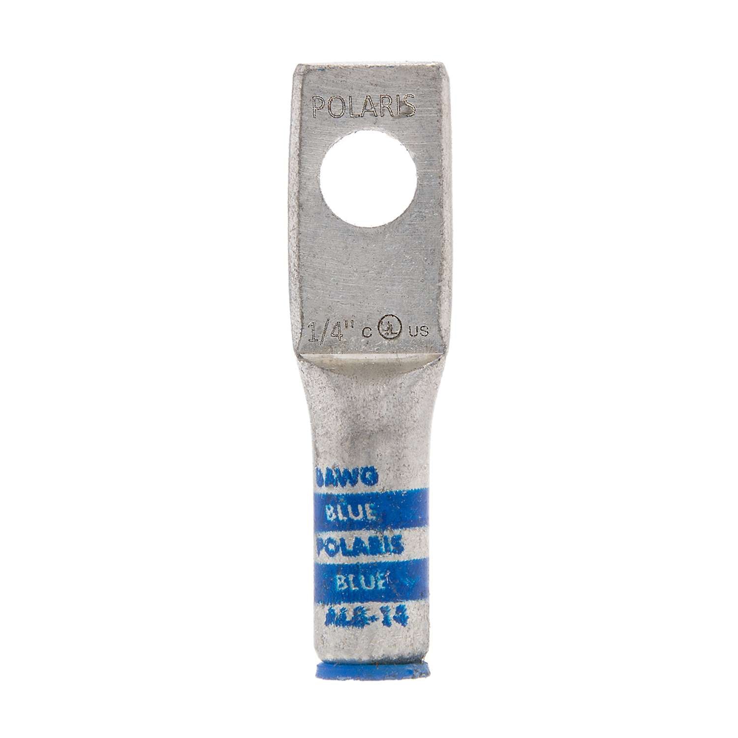 NSI AL8-14 8 AWG 1/4” 1-Hole Aluminum Long Lug – Blue Online