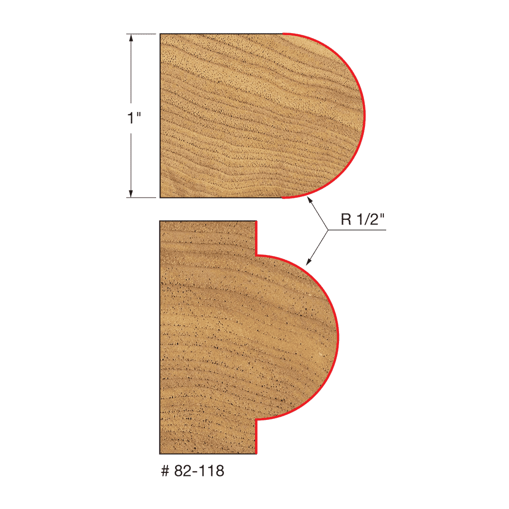 Freud 82-118 1/2″ Radius Half Round Bit Discount