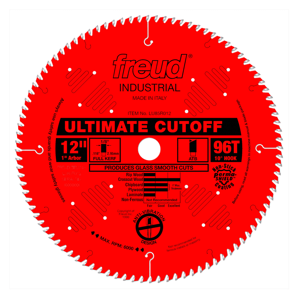 Freud LU85R012 12″ Ultimate Cutoff Carbide Tipped Saw Blade for Crosscutting Hot on Sale