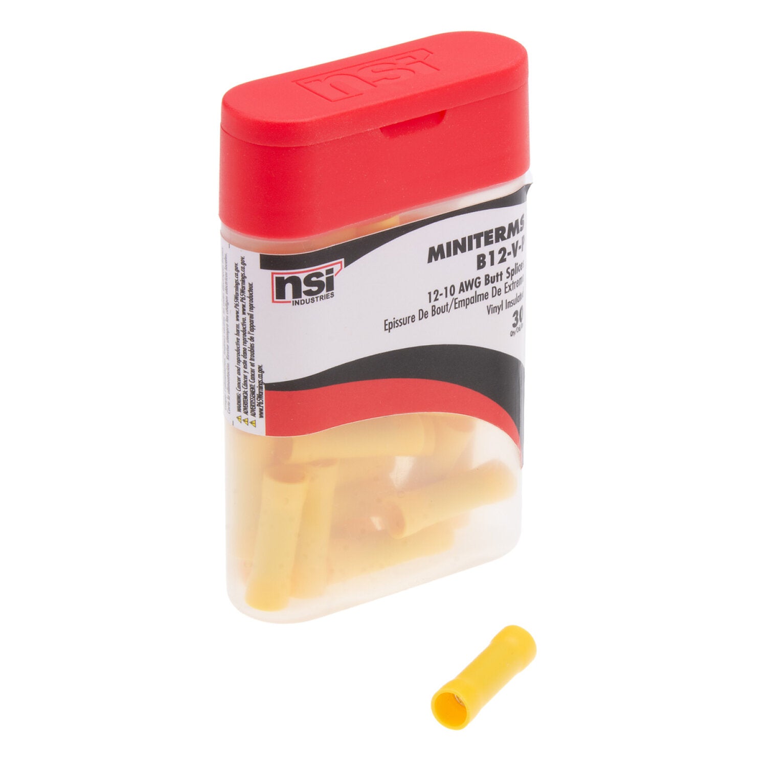 NSI B12-V-P 12-10 Vinyl Butt Splice, 30 Pc. PRO Pack Sale