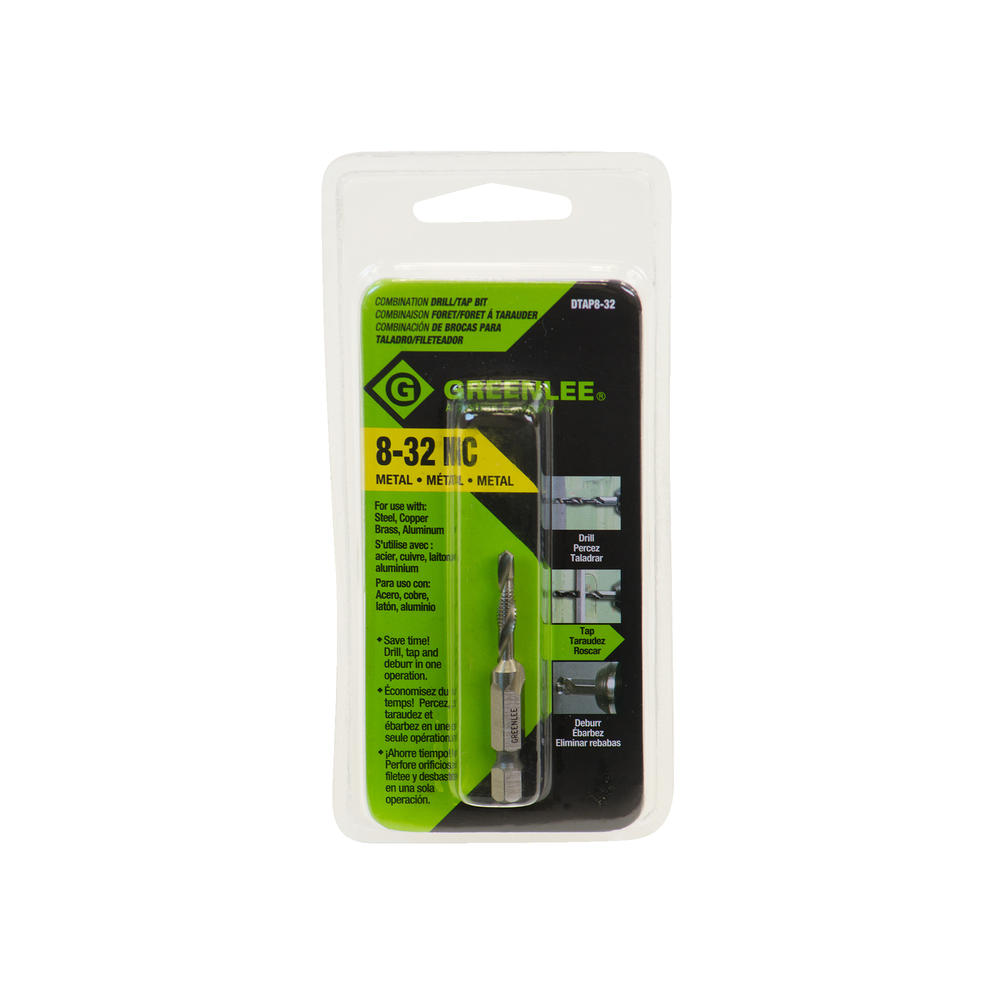 Greenlee DTAP8-32 Drill/Tap, 8-32 Hot on Sale