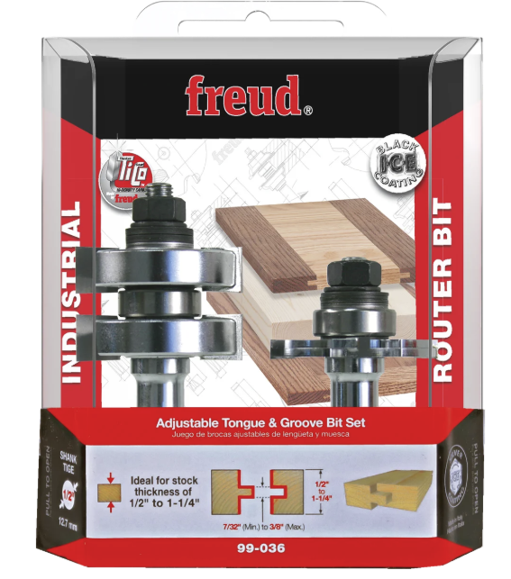Freud 99-036 1-3/4″ Adjustable Tongue & Groove Bit Set Online Sale