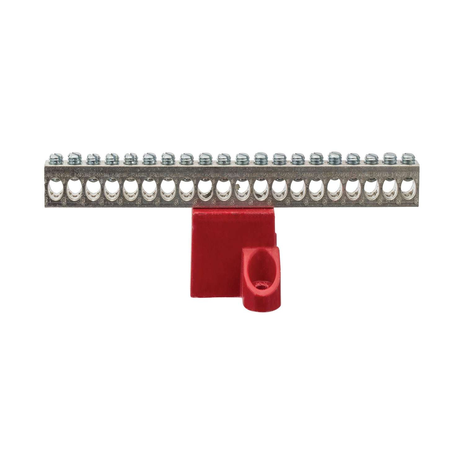 NSI GBA2-20 Aluminum Isolated Ground Bar, AL/CU 2-14 AWG Range, 20 Circuits Online Hot Sale