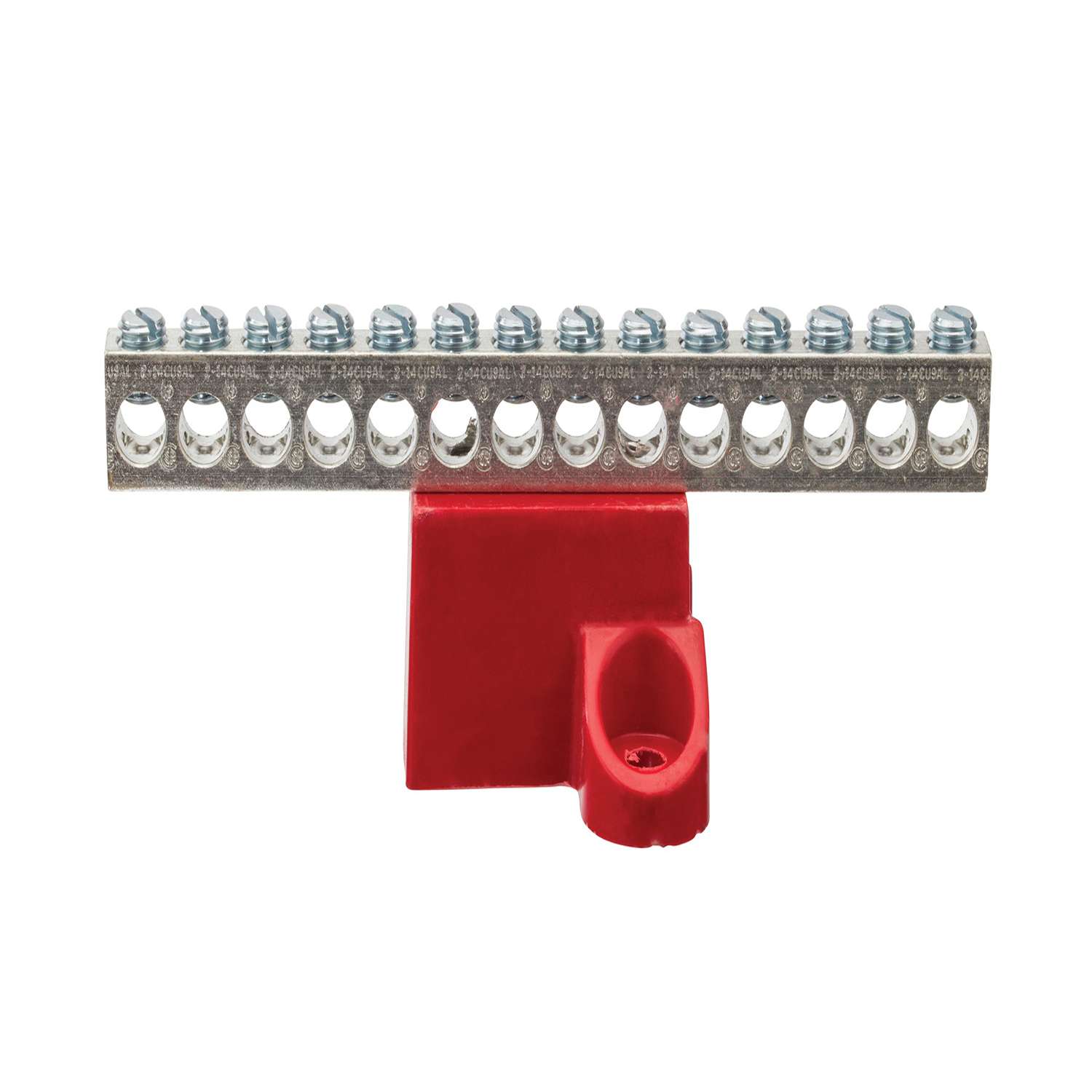 NSI GBA2-14 Aluminum Isolated Ground Bar, AL/CU 2-14 AWG Range, 14 Circuits Online now