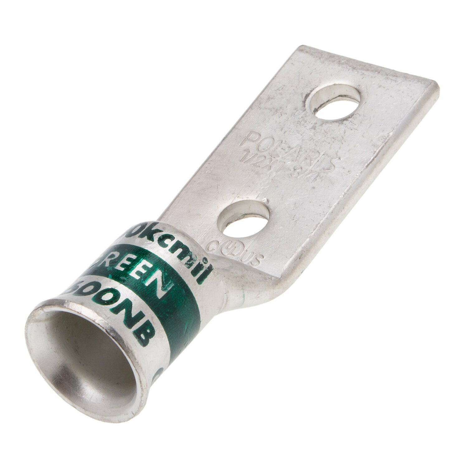 NSI GL600NB 600 MCM 1/2” 2-Hole Copper Short Lug – Green – Bell End Discount