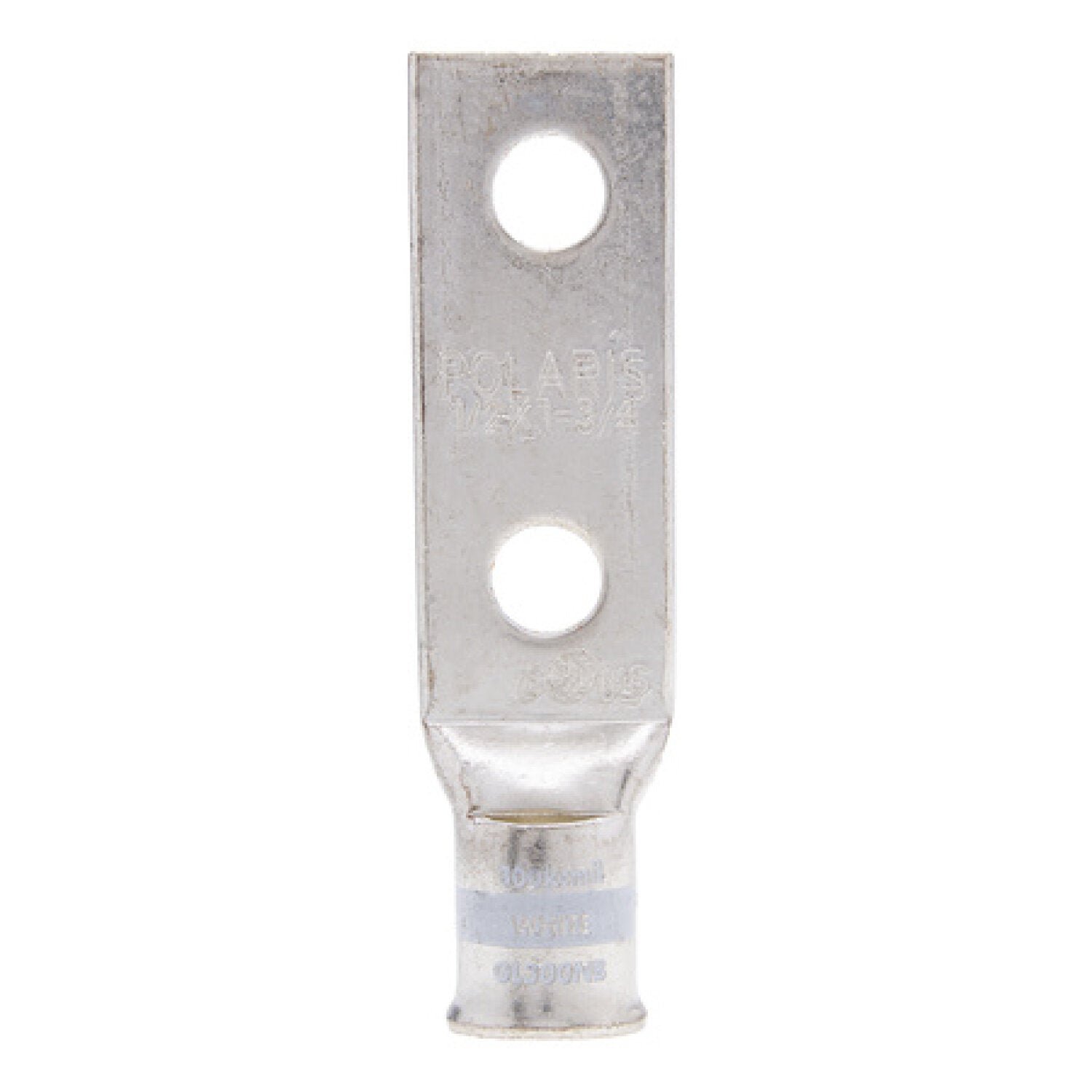 NSI GL300NB Copper Short Lug – White – Bell End 2-Hole 300 MCM 1/2 Inch Online now