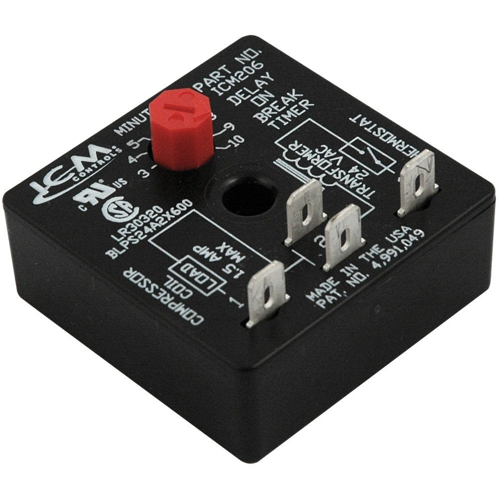 ICM Controls ICM206B Delay on Break Timer with 3-10 Minute Time Delay, 18-30 VAC on Sale