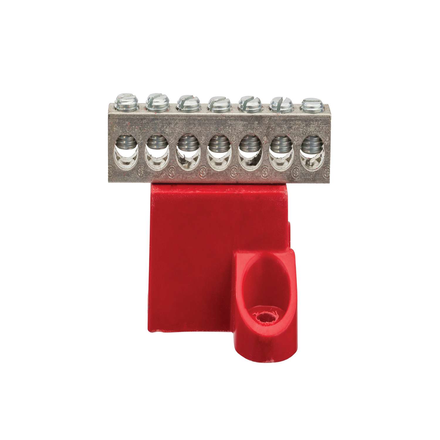 NSI GBA2-7 Aluminum Isolated Ground Bar, AL/CU 2 to 14 AWG Range, 7 Circuits Online Hot Sale