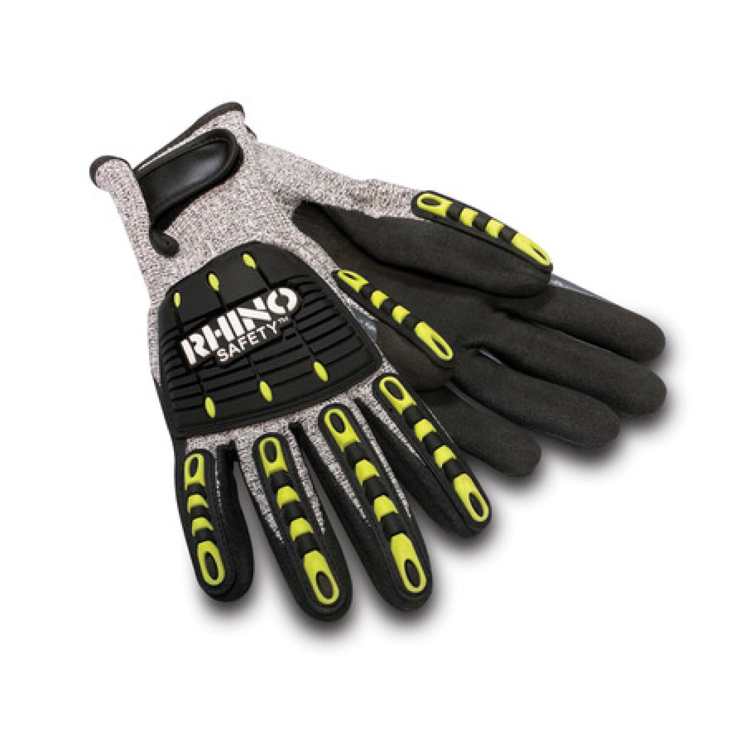 NSI GLV-800L White/Black Nylon A4 Cut-Resistant Gloves, Nitrile Palm, Large Online Sale