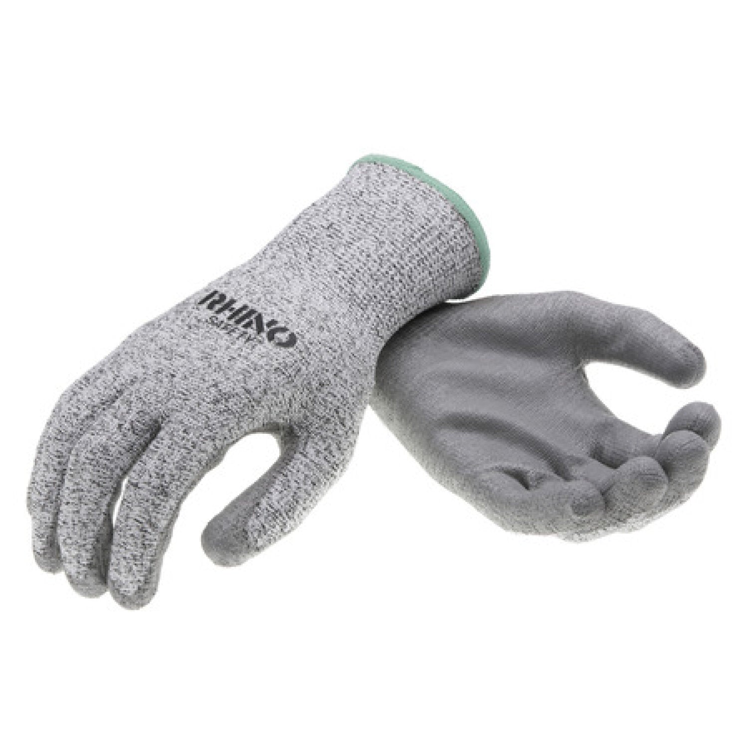 NSI GLV-300M Black/White Nylon Cut-Resistant Gloves, Nitrile Palm, Medium Supply