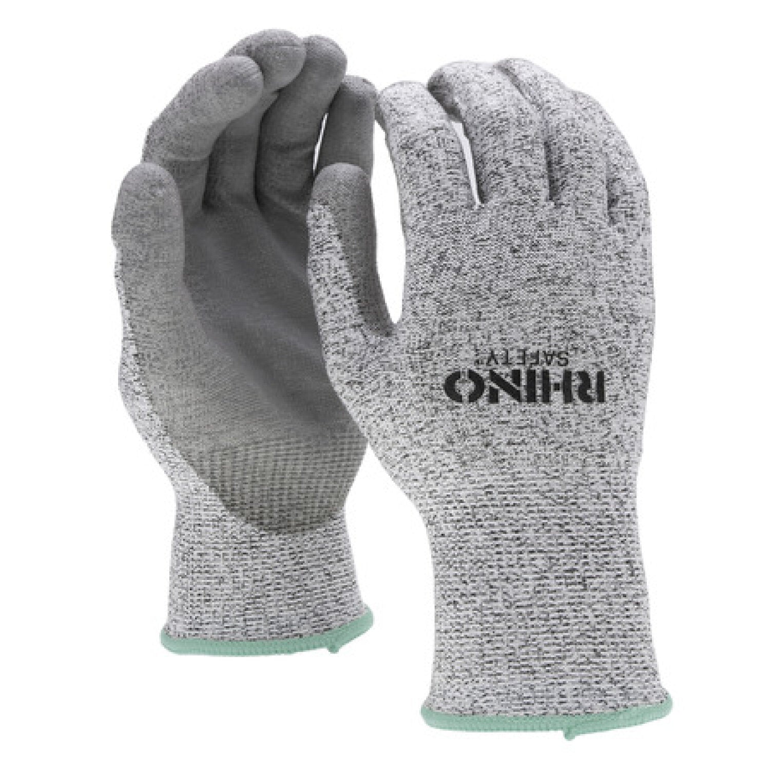 NSI GLV-300M Black/White Nylon Cut-Resistant Gloves, Nitrile Palm, Medium Supply