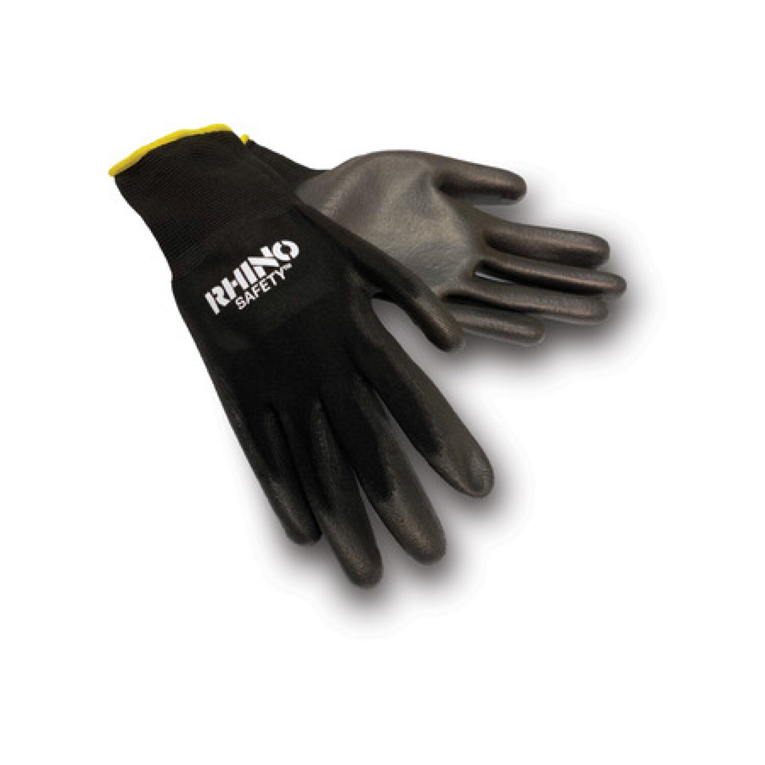 NSI GLV-200XL Black Nylon Safety Gloves, Polyurethane Palm Coating, Extra Large Online Hot Sale