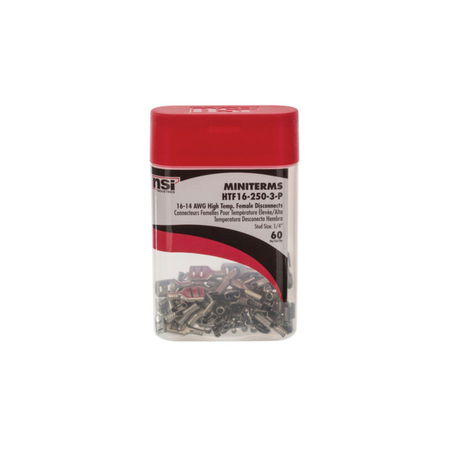 NSI HTF16-250-3-P Hi Temp Female Disconnect 16-14 Awg 60 Pcs PRO Pack Online now