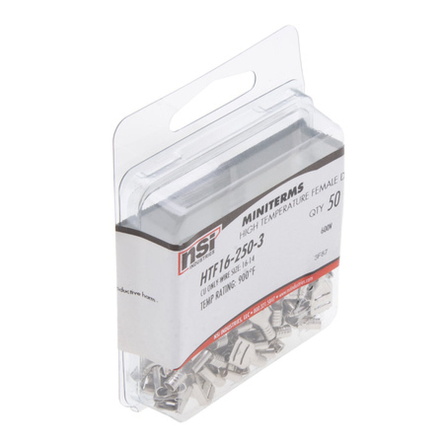 NSI HTF16-250-3 Hi Temp Female Disconnect 16-14 AWG Fashion