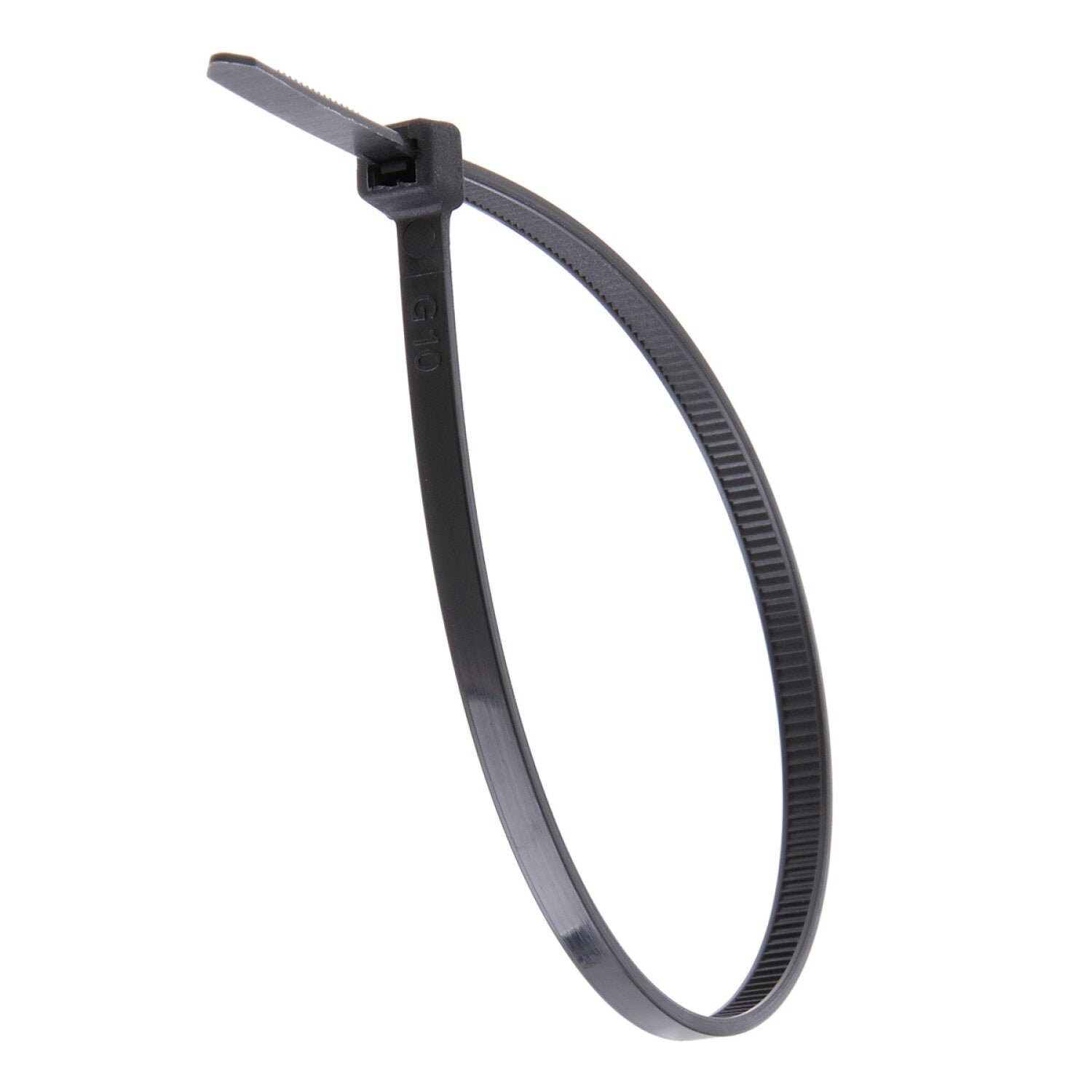 NSI GRP-8400 8”, Black General Purpose 40lb Cable Ties, 100 Pack Supply