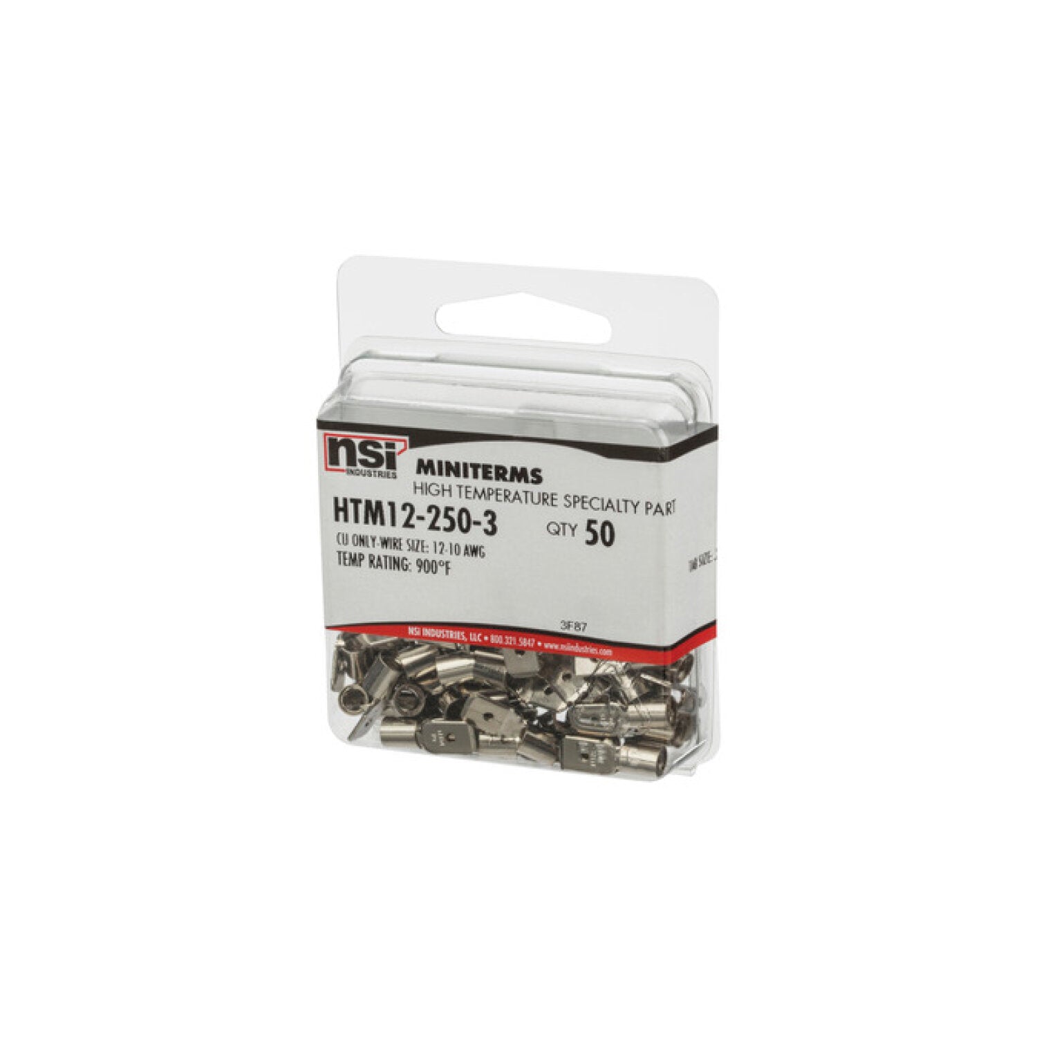 NSI HTM12-250-3 Hi Temp Male Disconnect 12-10 Awg .250 X .032 Tab 50 Per Pack Online