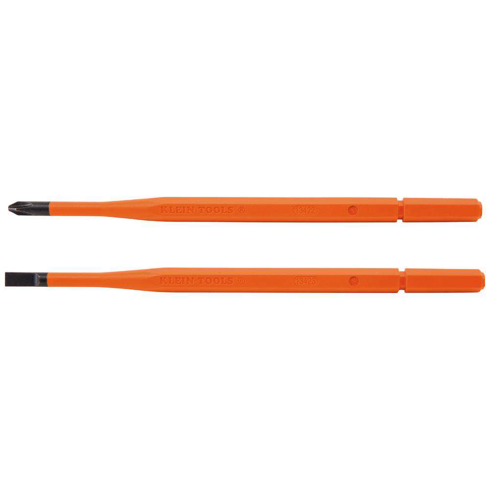 Klein Tools 13156 Screwdriver Blades, Insulated Single-End, 2-Pack Online Sale