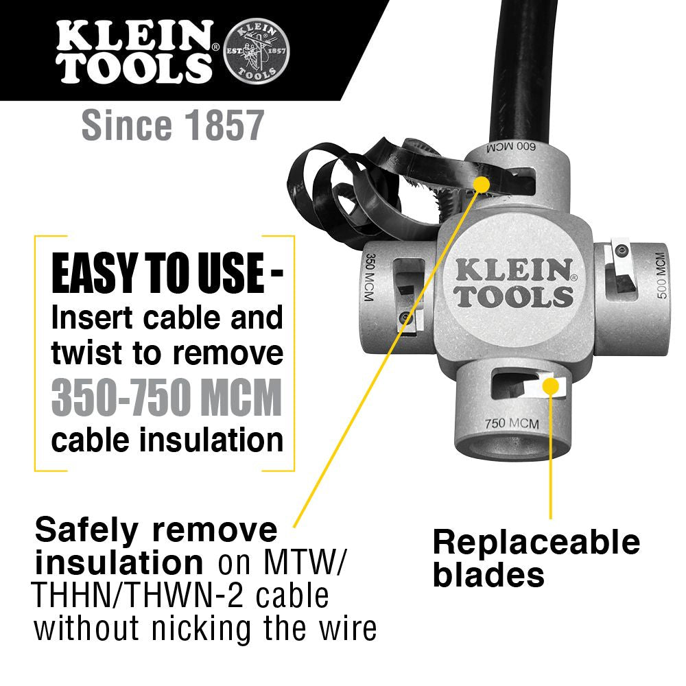 Klein Tools 21050 Large Cable Stripper (750 – 350 MCM) Hot on Sale