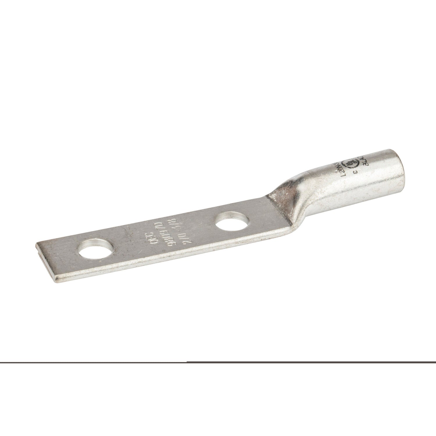 NSI L20N-383 Copper Long Lug – Black 2-Hole 2/0 AWG 3/8 Inch Fashion