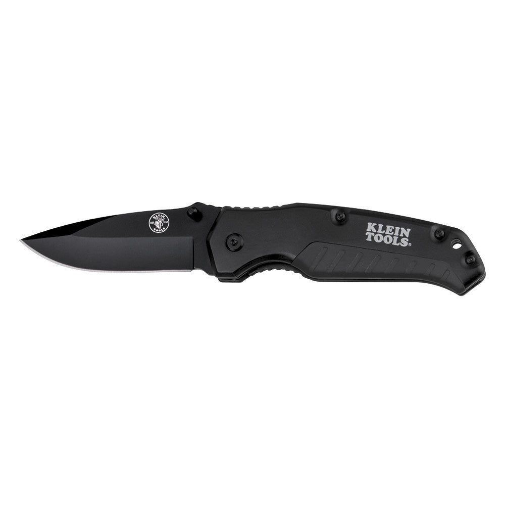 Klein Tools 44220 Pocket Knife, Black, Drop Point Blade Fashion