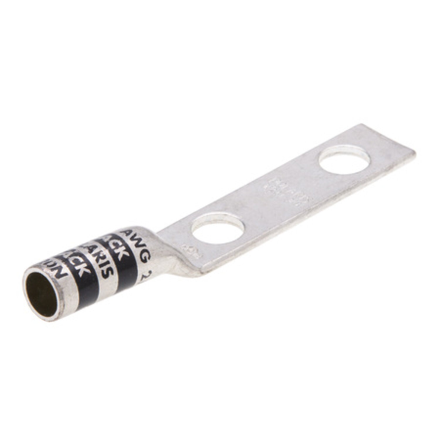 NSI L20N Copper Long Lug – Black 2-Hole 2/0 AWG 1/2 Inch Online now