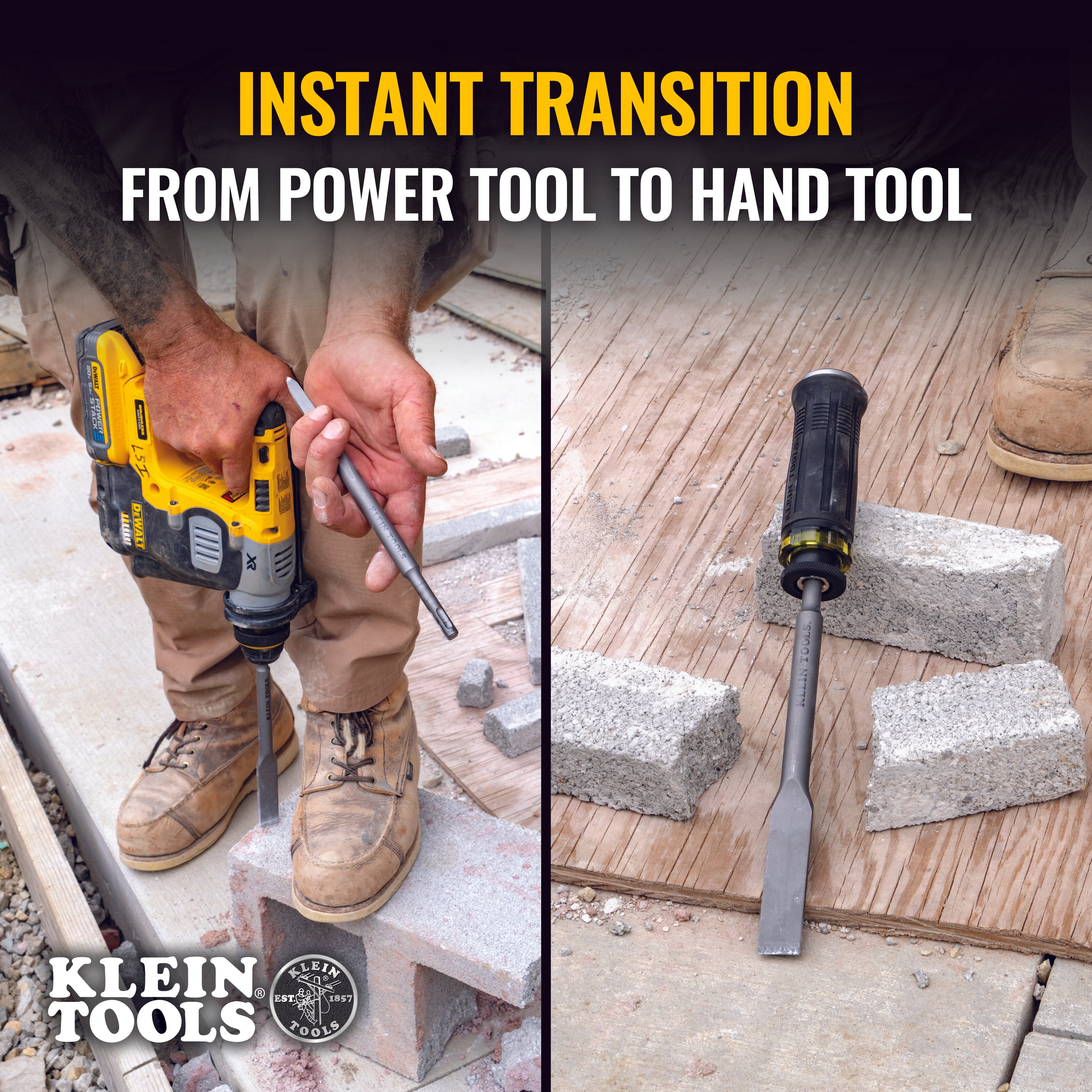 Klein Tools 32753SD SDS Demolition Driver Set, 3-Piece Supply