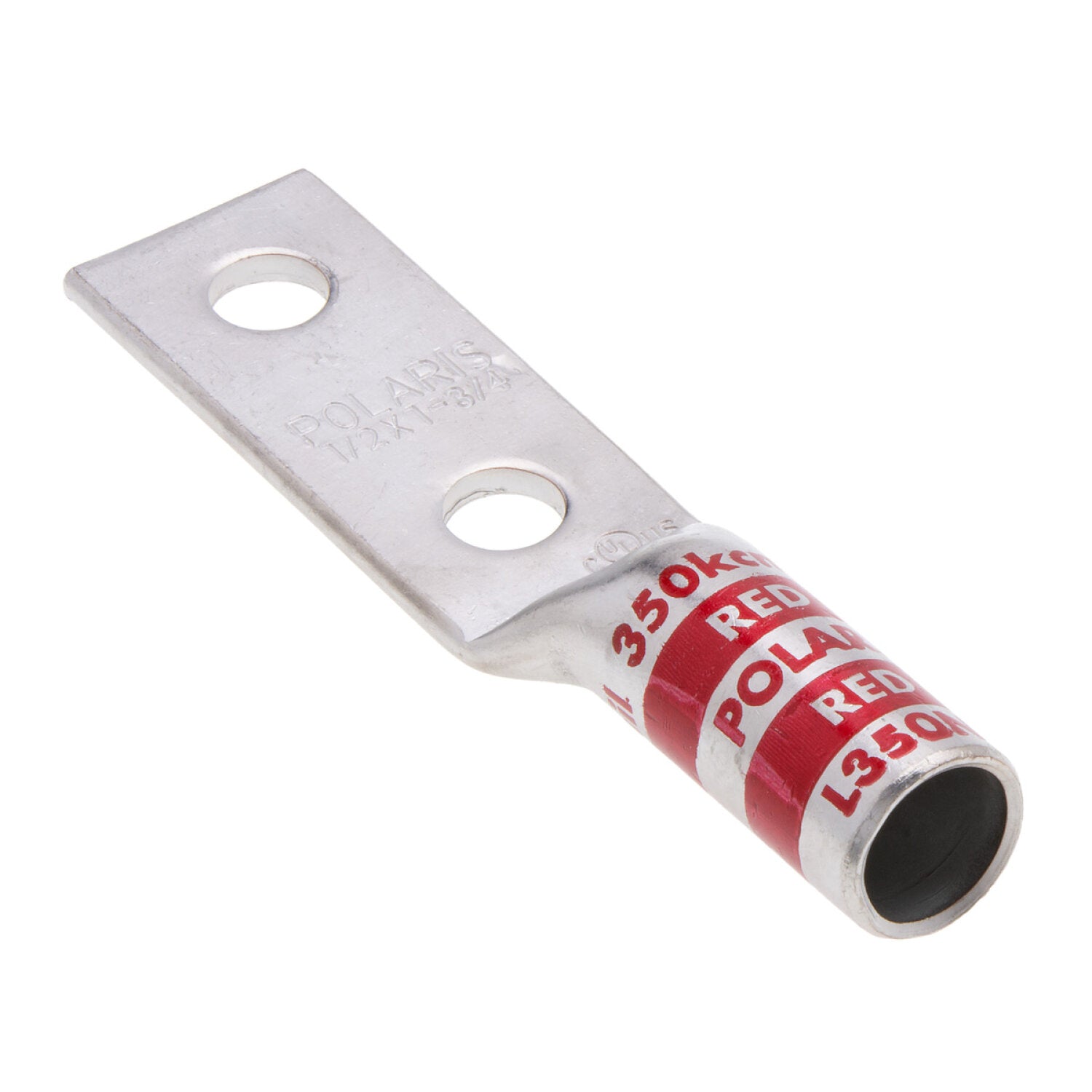 NSI L350N 350 MCM 1/2” 2-Hole Copper Long Lug – Red Hot on Sale