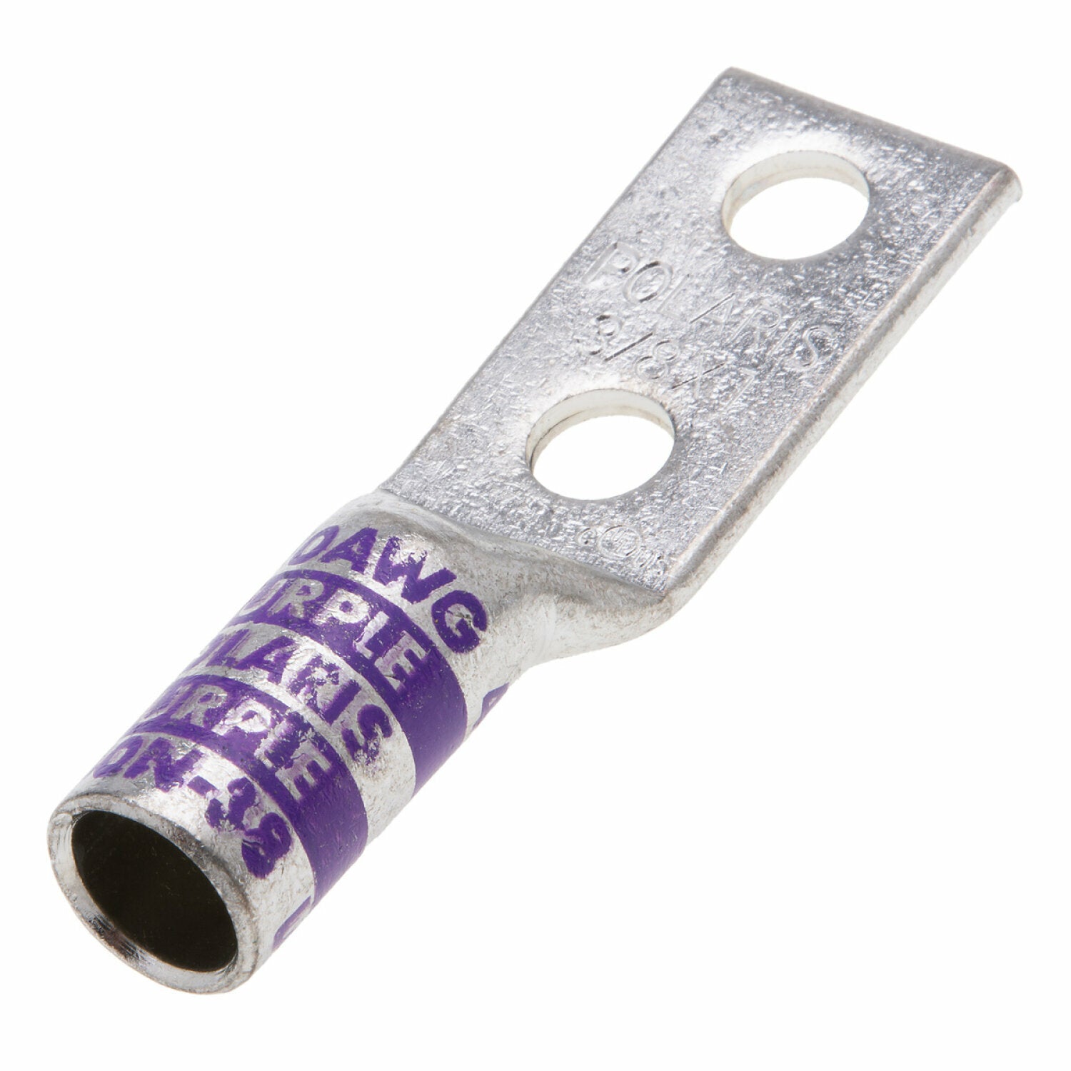 NSI L40NB 4/0 AWG 1/2” 2-Hole Copper Long Lug – Purple Online