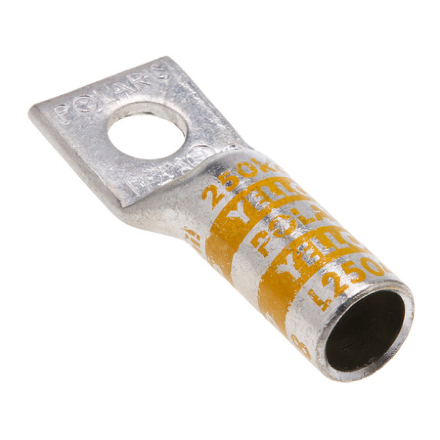 NSI L25048 Copper Long Lug – Yellow 1-Hole 250 MCM 1/2 Inch Online Sale