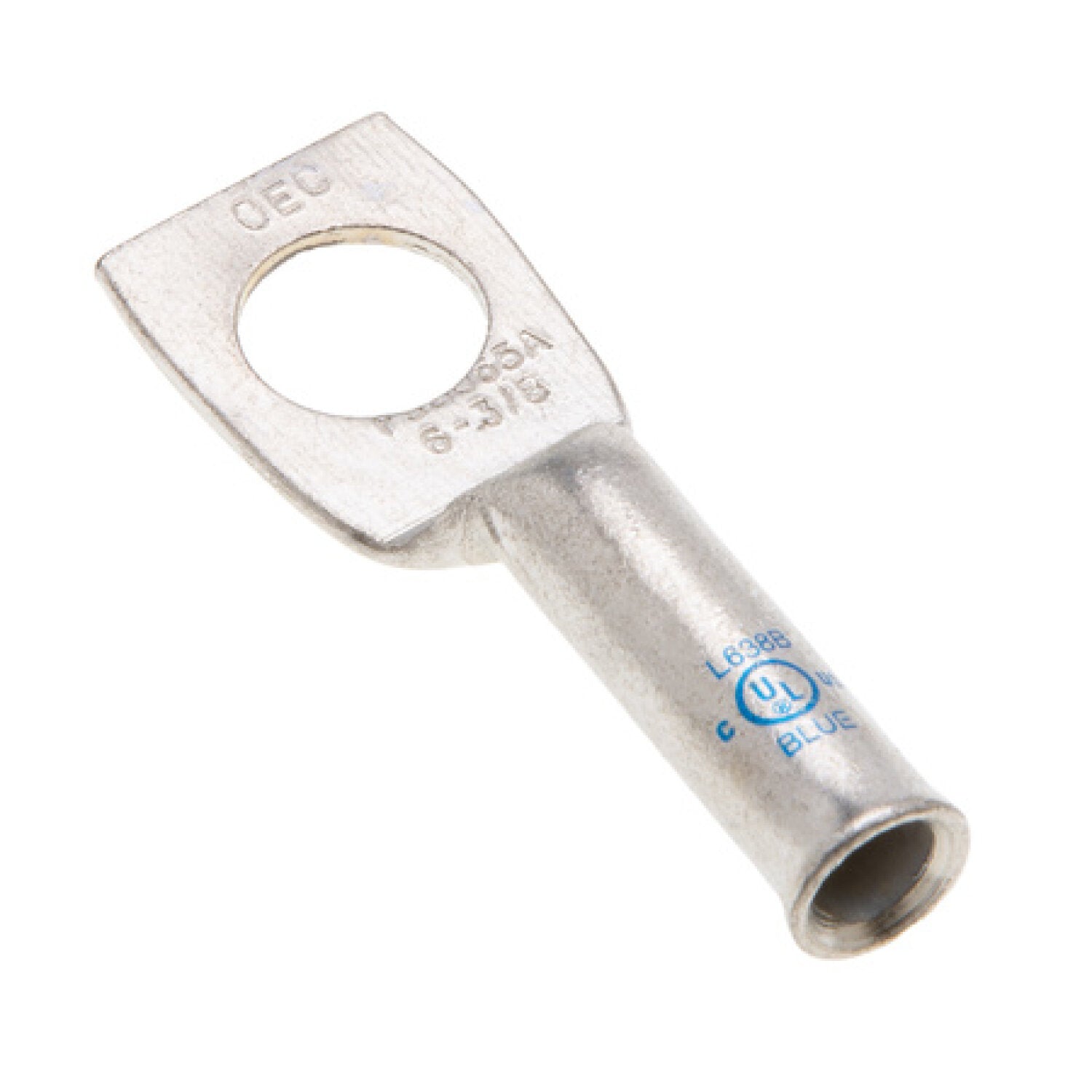 NSI L638B Copper Long Lug – Blue – Bell End 1-Hole 6 AWG 3/8 Inch Online now