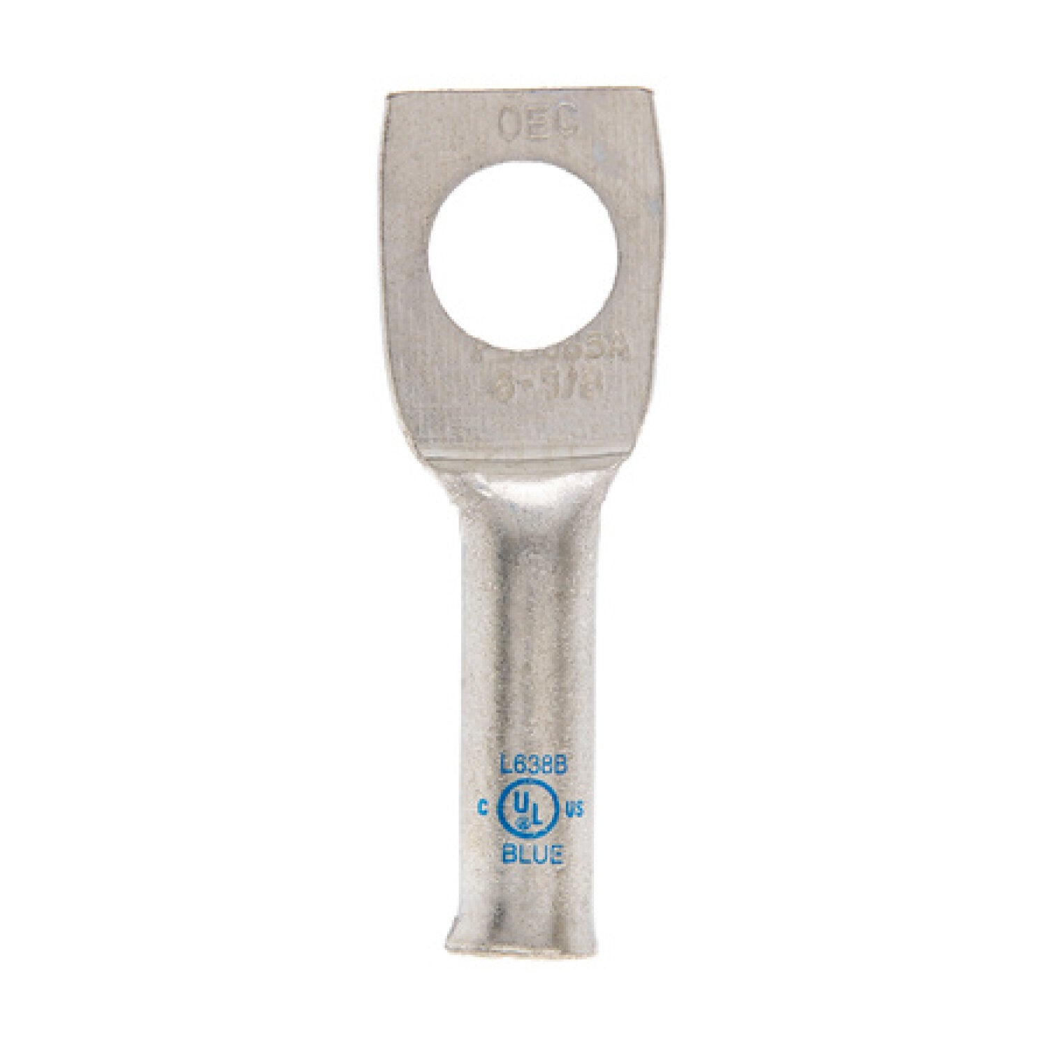 NSI L638B Copper Long Lug – Blue – Bell End 1-Hole 6 AWG 3/8 Inch Online now