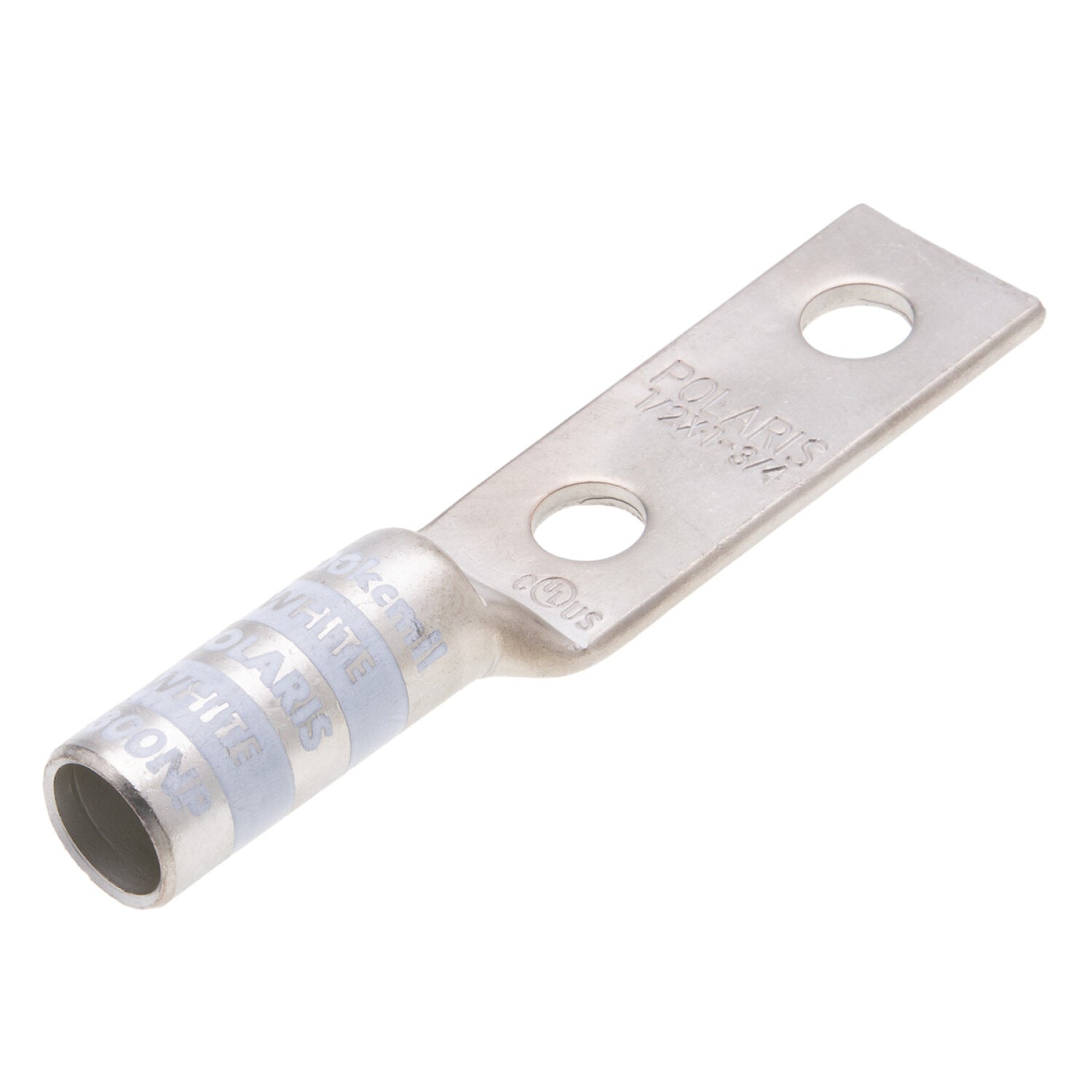 NSI L300NP 300 MCM 1/2” 2-Hole Copper Long Lug with Peep Hole – White Online Sale