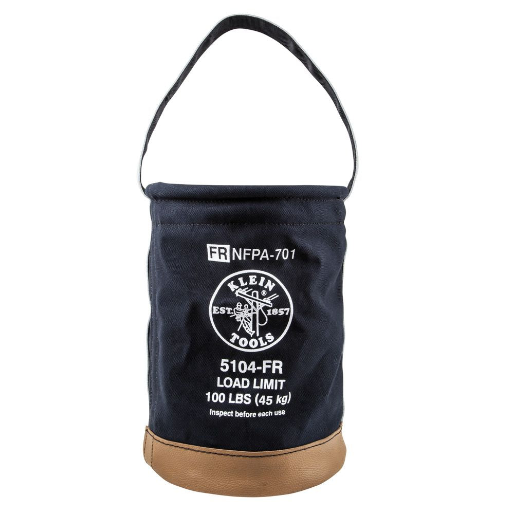 Klein Tools 5104FR Canvas Bucket, Flame-Resistant, 12-Inch Online