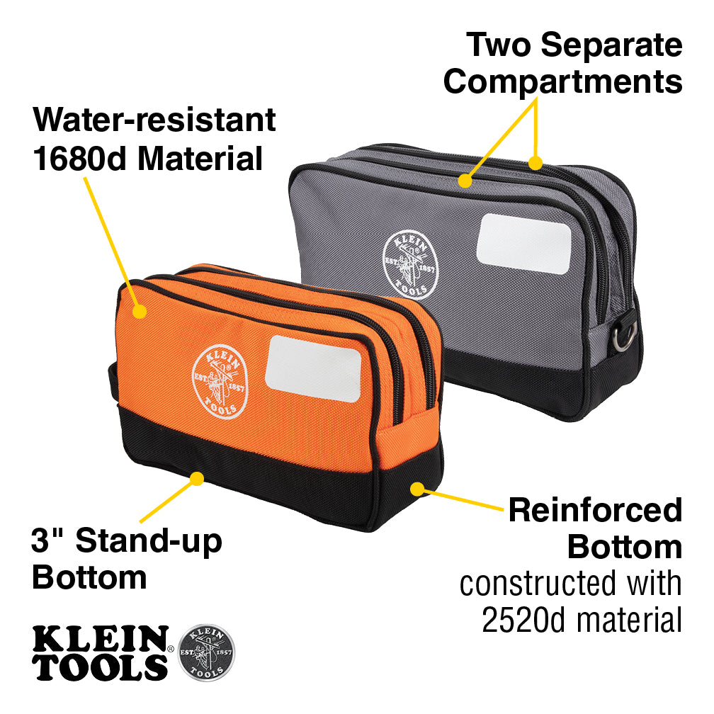 Klein Tools 55579 Double Zipper Tool Bag, 2-Pack Sale