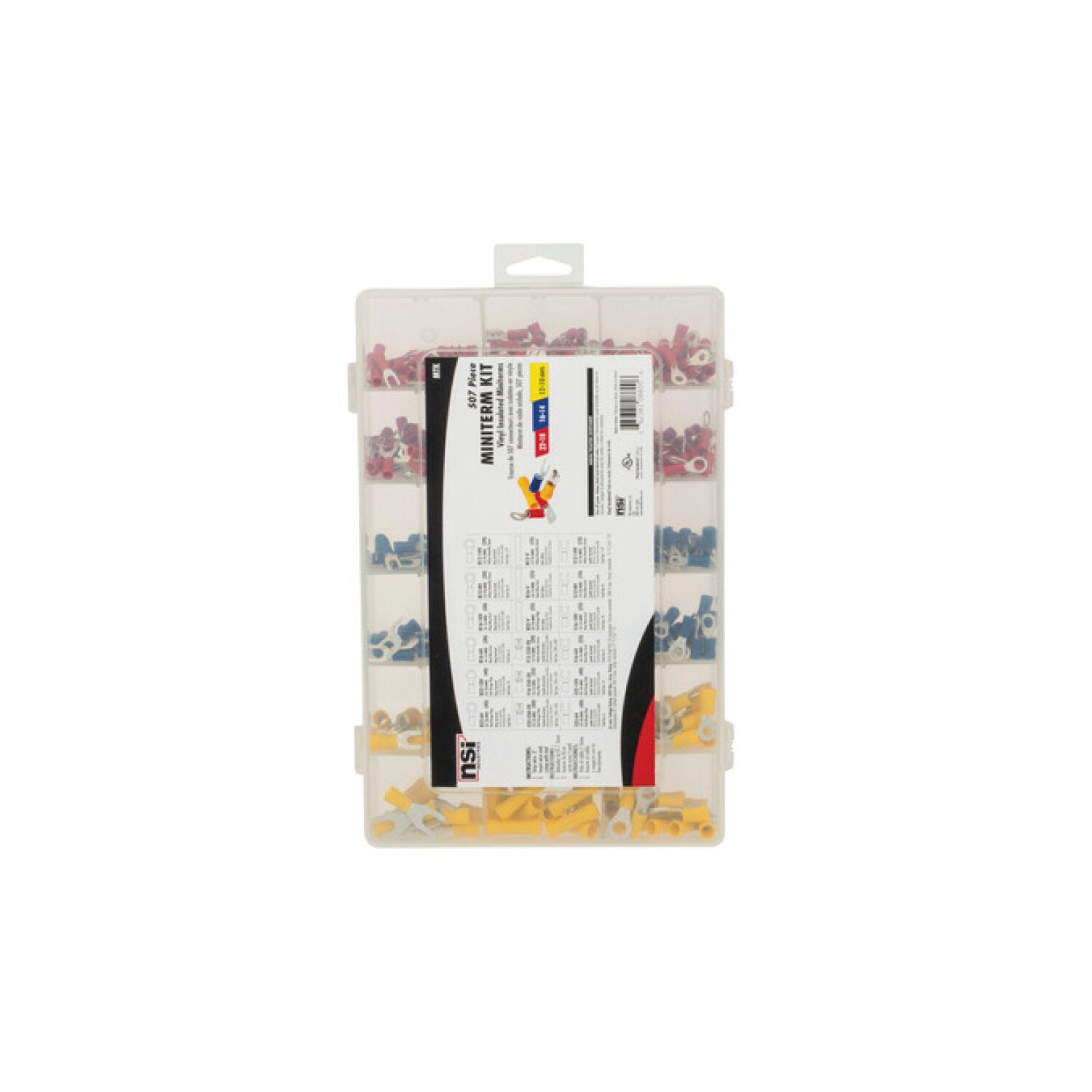 NSI MTK Wire Terminal Kit 507 Piece Assortment – Vinyl Insulated Fashion