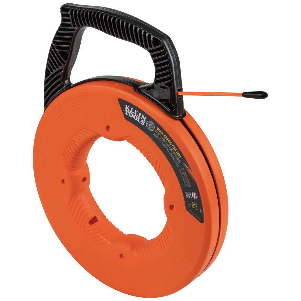 Klein Tools 56382 Multi-Groove Fiberglass Fish Tape with Nylon Tip, 50-Foot Online Sale