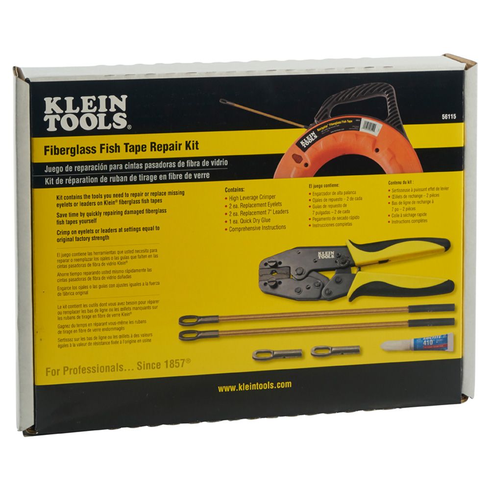 Klein Tools 56115 Fiberglass Fish Tape Repair Kit Online now