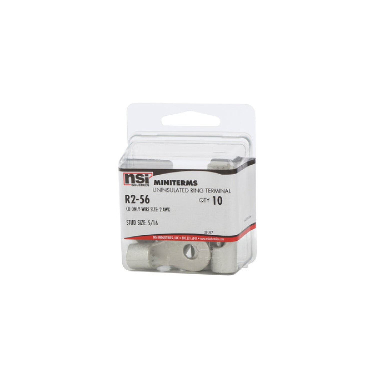 NSI R2-56 2 Awg Bare Ring 5/16″ Stud 10 Per Pack Online