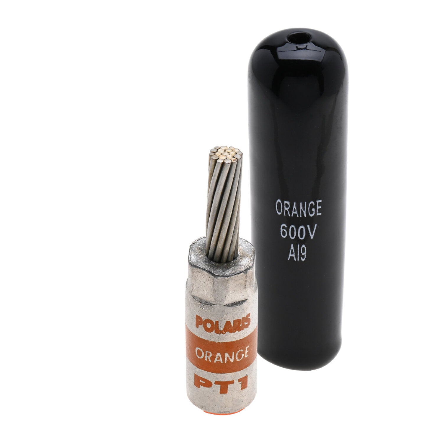 NSI PT1 3 AWG Aluminum Pin Terminal – Orange – Copper Pin Hot on Sale