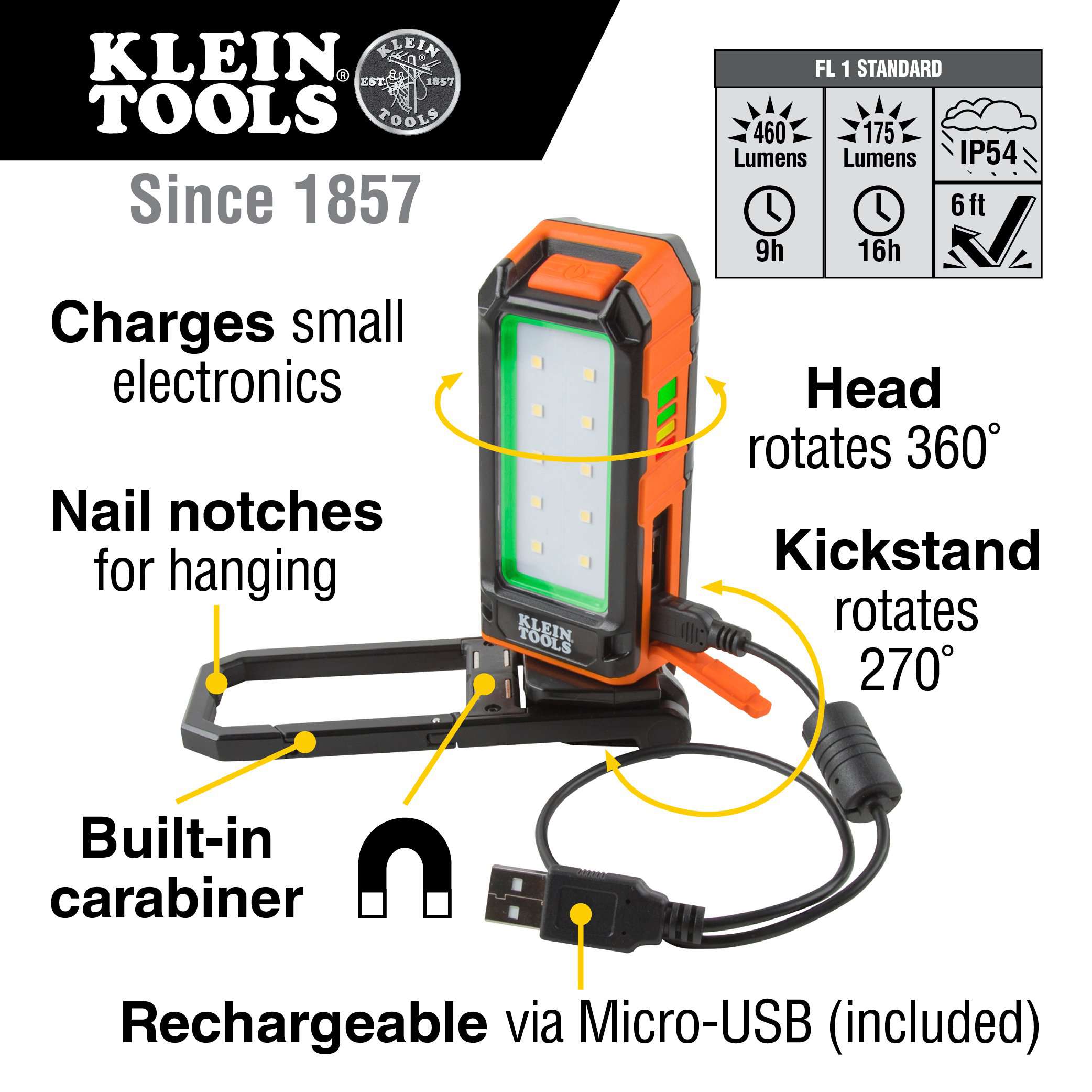 Klein Tools 56403 Rechargeable Personal Worklight Online Sale