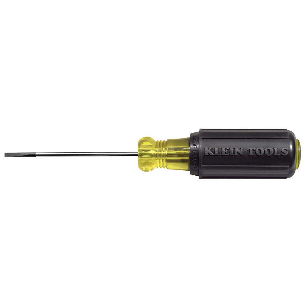 Klein Tools 612-4 Terminal Block Screwdriver, 1/8-Inch Cabinet, TB-DIN Supply