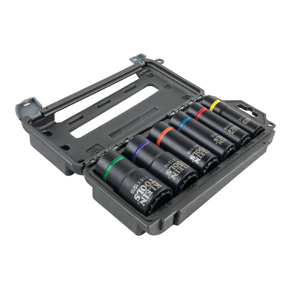 Klein Tools 66010 2-In-1 Impact Socket Set, 12-Point, 6-Piece Online Sale