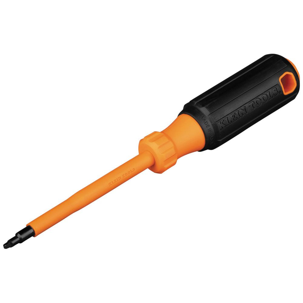 Klein Tools 6884INS Insulated Screwdriver, #1 Square Tip, 4-Inch Shank Online Hot Sale