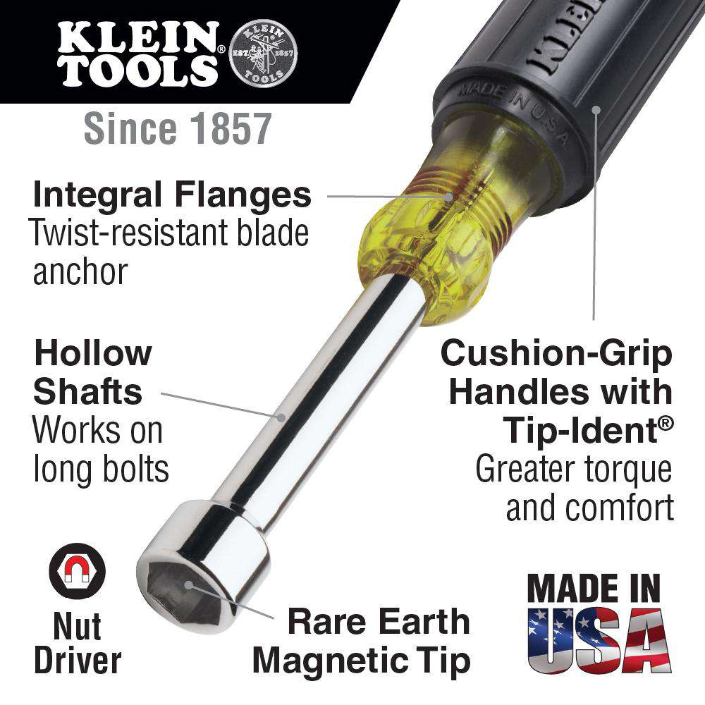 Klein Tools 646-7/16M 7/16-Inch Magnetic Tip Nut Driver 6-Inch Shaft Sale