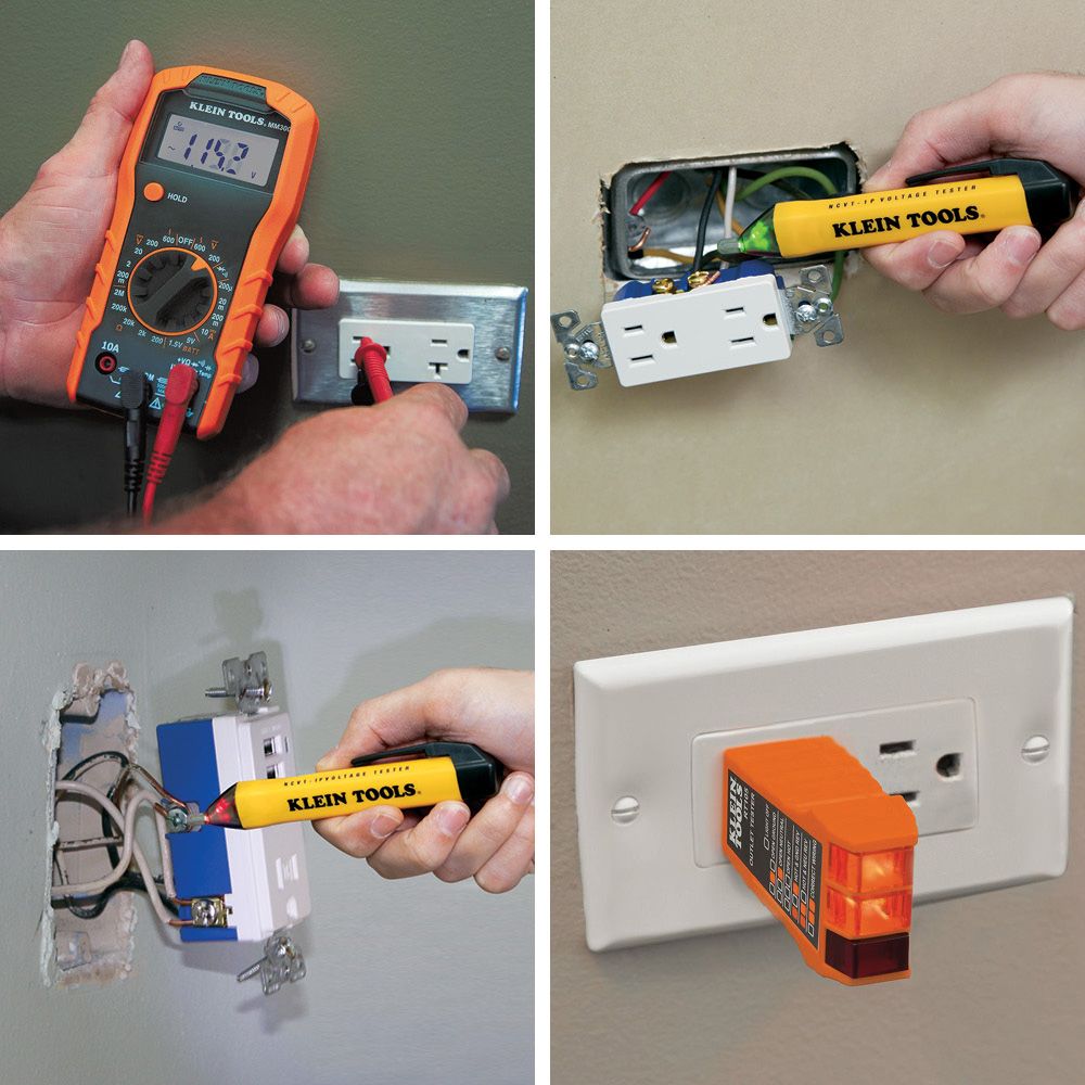 Klein Tools 69149P Test Kit with Multimeter, Non-Contact Volt Tester, Receptacle Tester on Sale