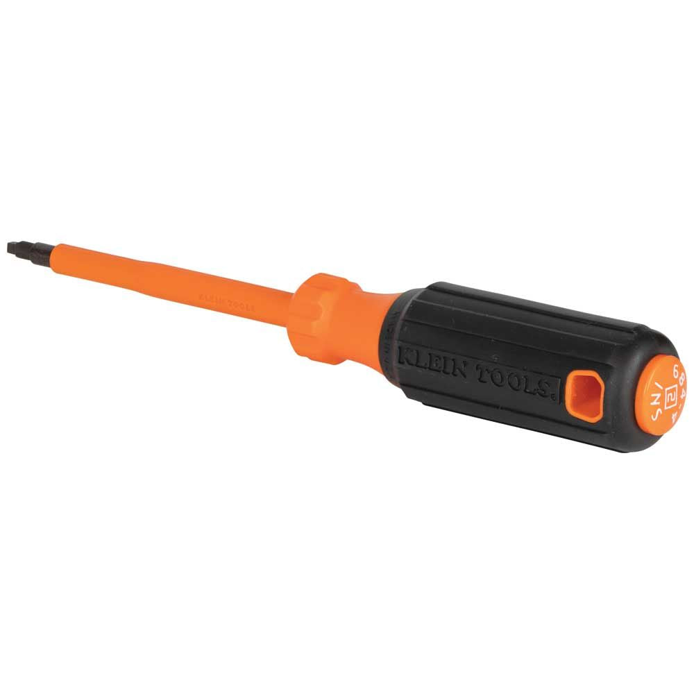 Klein Tools 6844INS Insulated Screwdriver, #2 Square Tip, 4-Inch Round Shank Sale